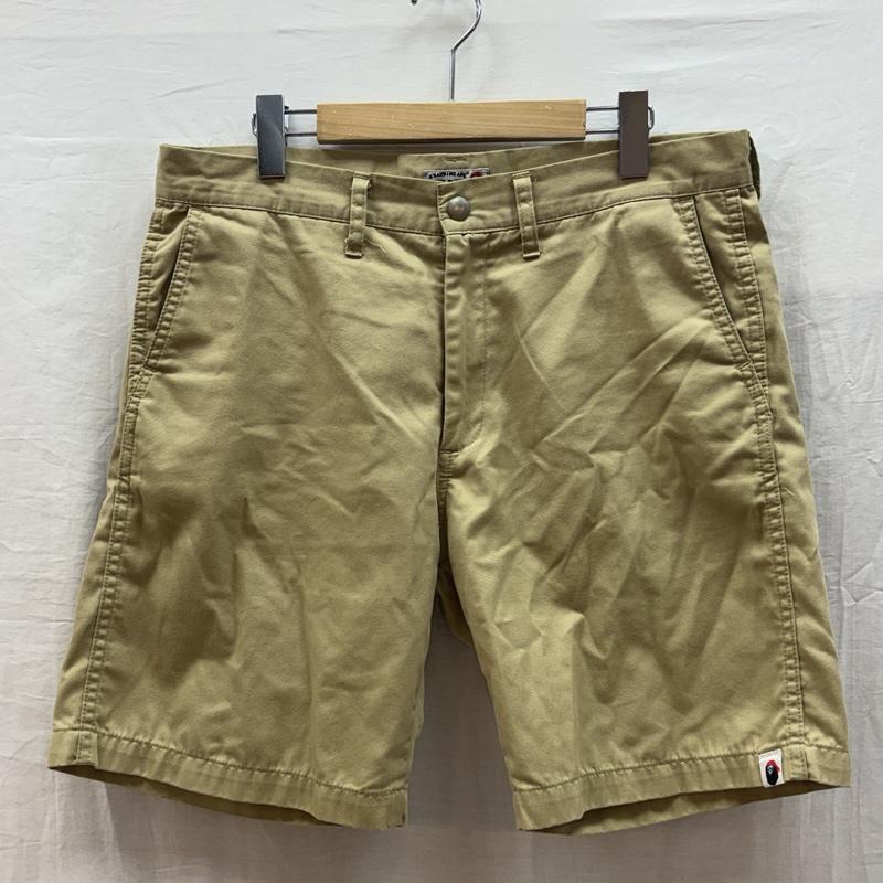 アベイシングエイプ A BATHING APE パンツ ショートパンツ PIRATE パイレーツ ロゴ プリント ショート パンツ ショーツ 4860-153-001 L ベージュ / ベージュ / beige メンズ USED 古着 中古 50159700