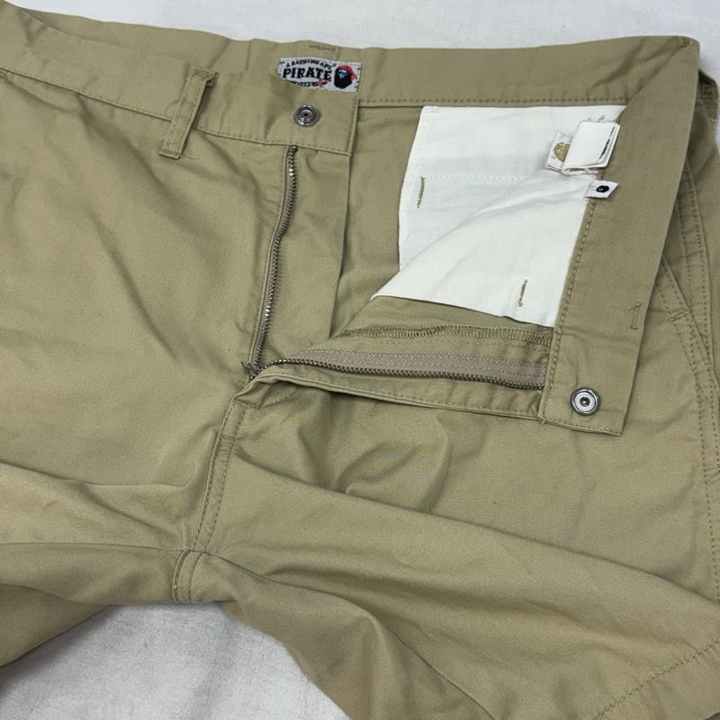 アベイシングエイプ A BATHING APE パンツ ショートパンツ PIRATE パイレーツ ロゴ プリント ショート パンツ ショーツ 4860-153-001 L ベージュ / ベージュ / beige メンズ USED 古着 中古 50159700