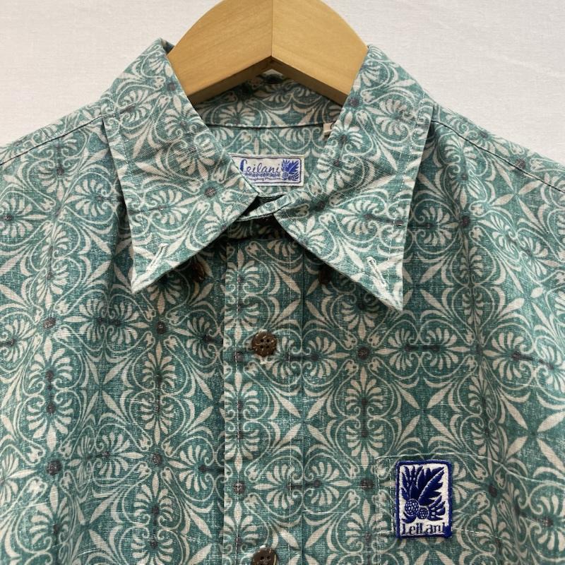 東洋エンタープライズ TOYO ENTERPRISE シャツ、ブラウス 半袖 Leilani レイラニ ハワイアンシャツ アロハシャツ M 花柄 緑 / グリーン / green メンズ USED 古着 中古 50159705