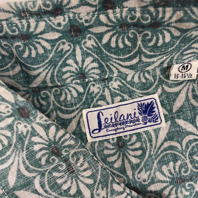 東洋エンタープライズ TOYO ENTERPRISE シャツ、ブラウス 半袖 Leilani レイラニ ハワイアンシャツ アロハシャツ M 花柄 緑 / グリーン / green メンズ USED 古着 中古 50159705