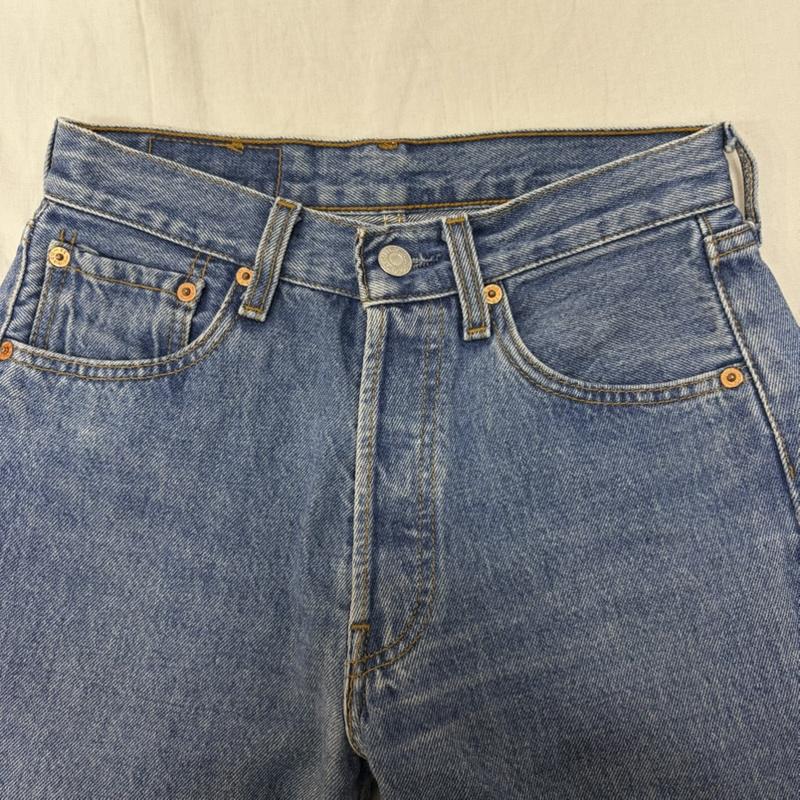 リーバイス Levi s パンツ デニム、ジーンズ トルコ製 ユーロリーバイス 501 W27 L32 ボタンフライ ライトブルー 27インチ 無地 インディゴ / インディゴ / Indigo X 水色 / ライトブルー / メンズ USED 古着 中古 50159718