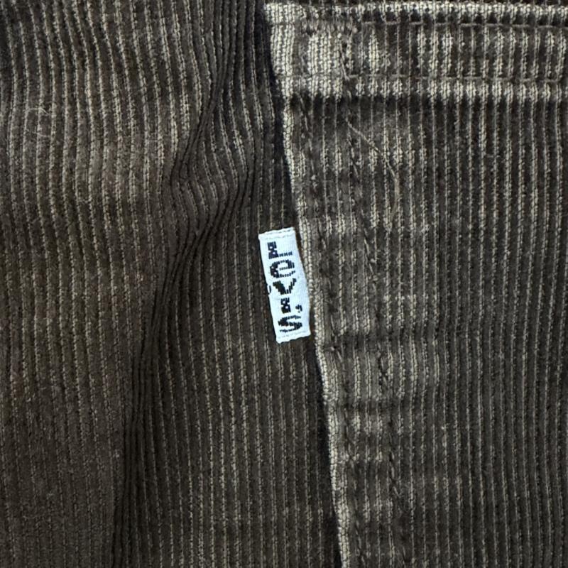 リーバイス Levi s ボトムス ボトムス 70s末期 USA製 646 ブラウンコーデュロイパンツ TALONジップ 白タブ 34インチ 無地 茶 / ブラウン / brown メンズ USED 古着 中古 50159720
