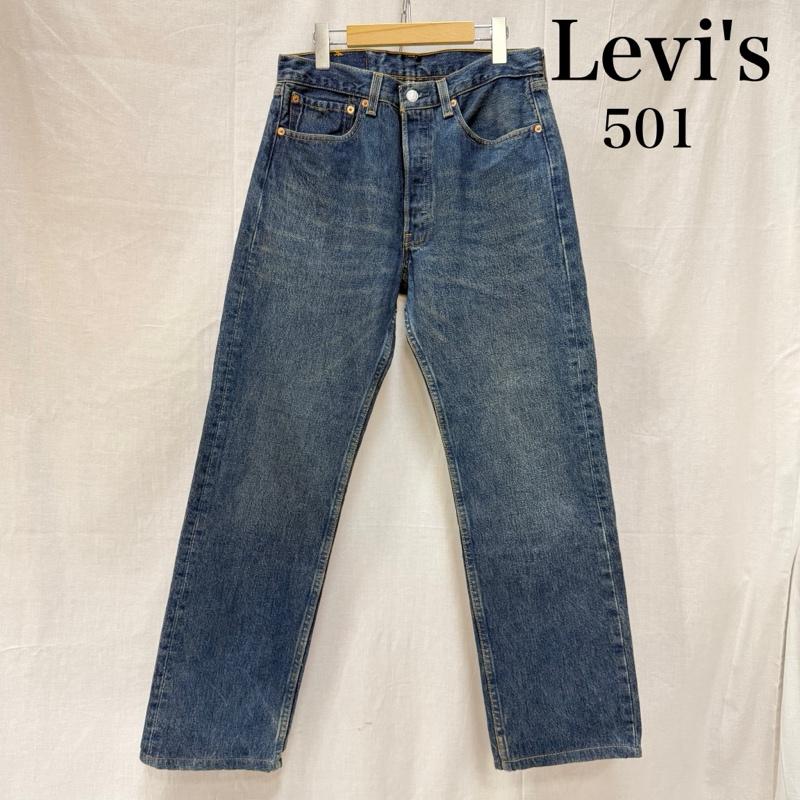 リーバイス Levi s パンツ デニム、ジーンズ 90s USA製 501-0000 ストレートデニムパンツ W32 L36 ボタンフライ ヒゲ 32インチ 無地 インディゴ / インディゴ / Indigo メンズ USED 古着 中古 50159721