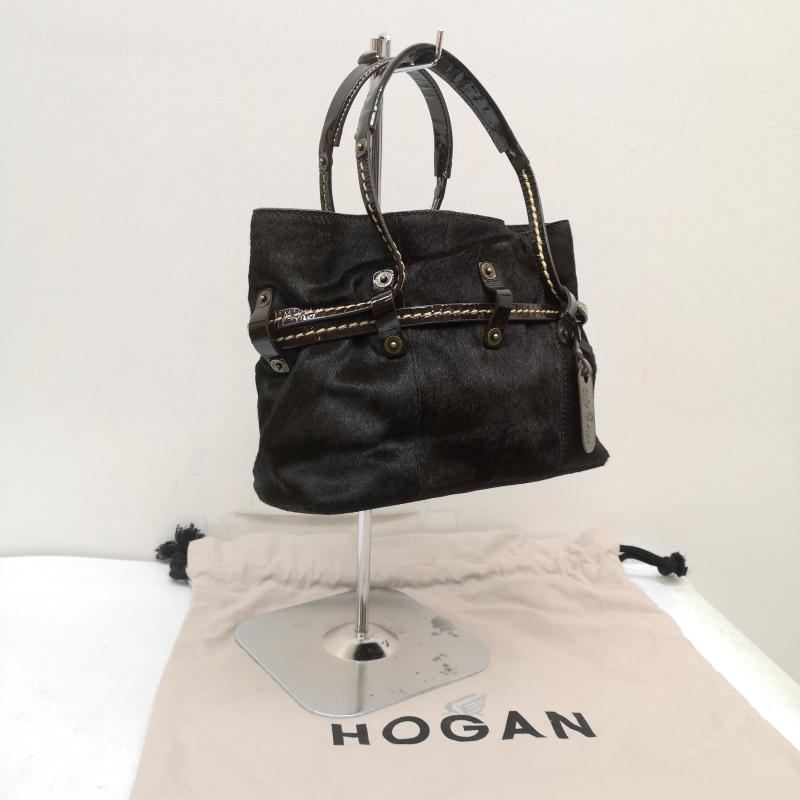 古着 USED ハンドバッグ ハンドバッグ Hogan ポニーヘア トップ ハンドル ハラコ バッグ - 茶 / ブラウン / brown レディース USED 古着 中古 50159728