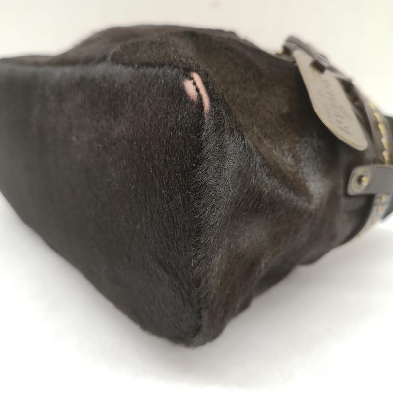 古着 USED ハンドバッグ ハンドバッグ Hogan ポニーヘア トップ ハンドル ハラコ バッグ - 茶 / ブラウン / brown レディース USED 古着 中古 50159728