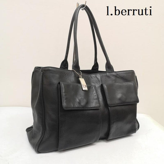 古着 USED ハンドバッグ ハンドバッグ l.berruti レザー ハンドバッグ - 黒 / ブラック / black レディース USED 古着 中古 50159731