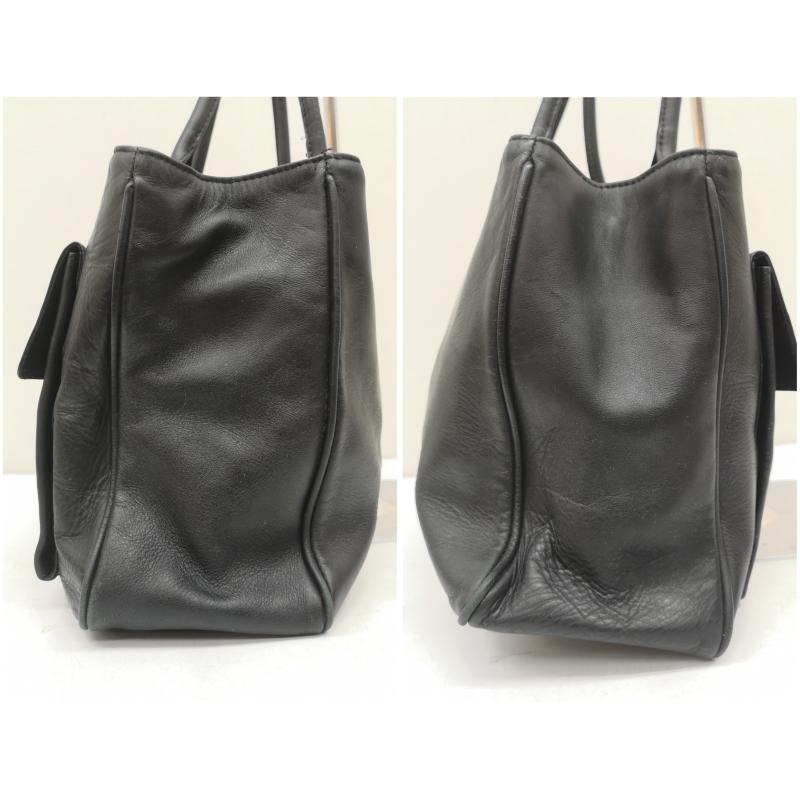古着 USED ハンドバッグ ハンドバッグ l.berruti レザー ハンドバッグ - 黒 / ブラック / black レディース USED 古着 中古 50159731