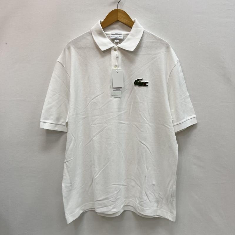 ラコステ LACOSTE ポロシャツ 半袖 PH2751 ビッグシルエット オーバーサイズ ピケ 鹿の子 ポロシャツ L 白 / ホワイト / white メンズ USED 古着 中古 50159735