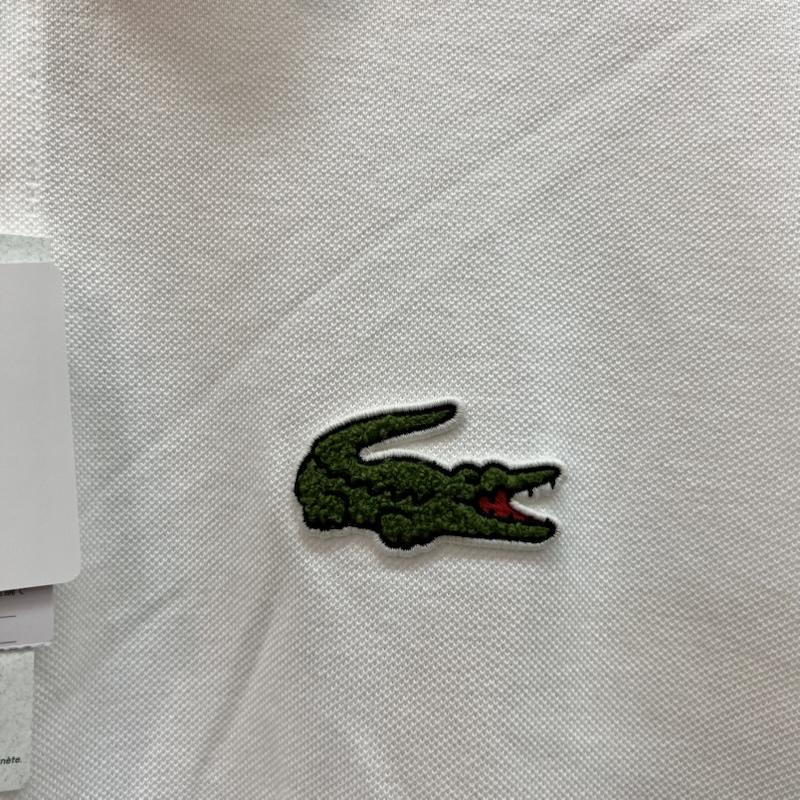 ラコステ LACOSTE ポロシャツ 半袖 PH2751 ビッグシルエット オーバーサイズ ピケ 鹿の子 ポロシャツ L 白 / ホワイト / white メンズ USED 古着 中古 50159735