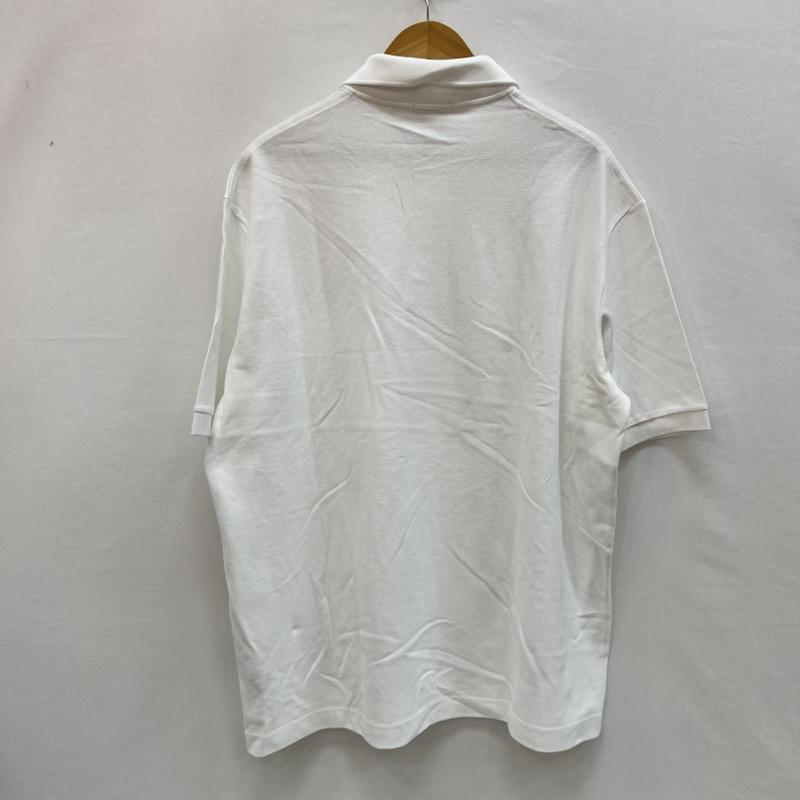 ラコステ LACOSTE ポロシャツ 半袖 PH2751 ビッグシルエット オーバーサイズ ピケ 鹿の子 ポロシャツ L 白 / ホワイト / white メンズ USED 古着 中古 50159735