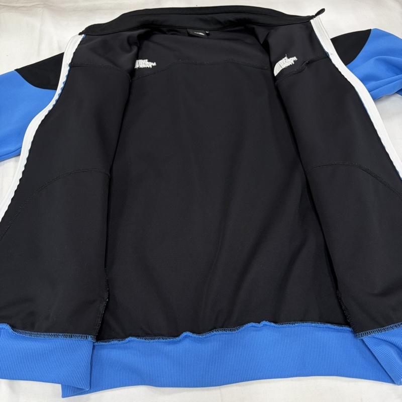 ザノースフェイス THE NORTH FACE ジャケット、上着 ジャンパー、ブルゾン マッハファイブジャケット NT61845 ジップアップ フルジップ ジャージ ロゴ 刺繍 2トーン バイカラー L ロゴ、文字 X 刺繍 黒 / ブラック / black X 水色 / ライトブルー / X 白 / ホワイト / white メンズ USED 古着 中古 50159748