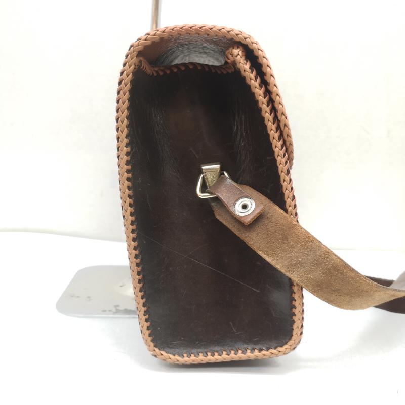 古着 USED ショルダーバッグ ショルダーバッグ カービング レザー バッグ ヴィンテージ - 茶 / ブラウン / brown レディース USED 古着 中古 50159749