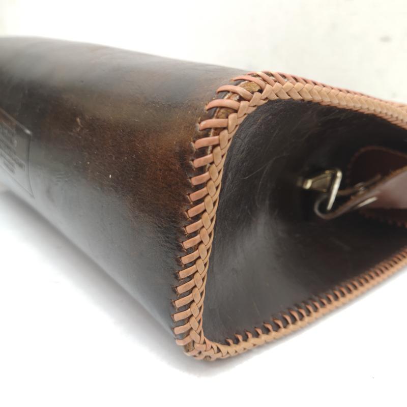 古着 USED ショルダーバッグ ショルダーバッグ カービング レザー バッグ ヴィンテージ - 茶 / ブラウン / brown レディース USED 古着 中古 50159749