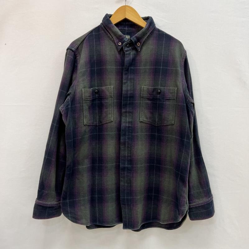ダリーズ DALEES シャツ、ブラウス 長袖 SELAM.DK 30s Kover.N.shirt ダークトーン チェックネルシャツ USL - メンズ USED 古着 中古 50159753
