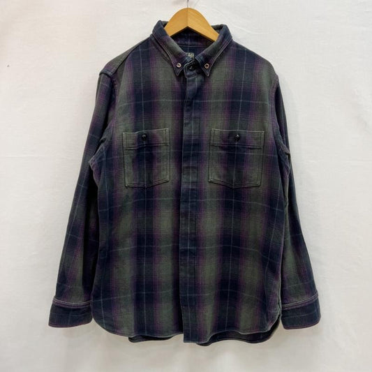 ダリーズ DALEES シャツ、ブラウス 長袖 SELAM.DK 30s Kover.N.shirt ダークトーン チェックネルシャツ USL - メンズ USED 古着 中古 50159753