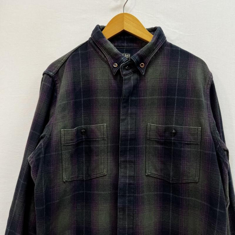 ダリーズ DALEES シャツ、ブラウス 長袖 SELAM.DK 30s Kover.N.shirt ダークトーン チェックネルシャツ USL - メンズ USED 古着 中古 50159753