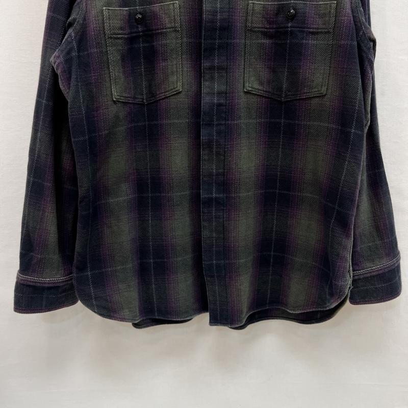 ダリーズ DALEES シャツ、ブラウス 長袖 SELAM.DK 30s Kover.N.shirt ダークトーン チェックネルシャツ USL - メンズ USED 古着 中古 50159753