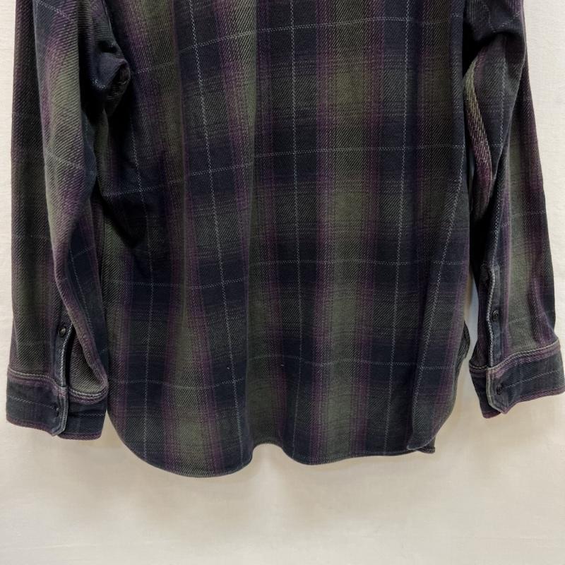 ダリーズ DALEES シャツ、ブラウス 長袖 SELAM.DK 30s Kover.N.shirt ダークトーン チェックネルシャツ USL - メンズ USED 古着 中古 50159753