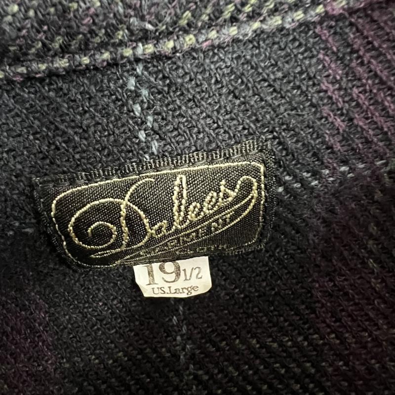 ダリーズ DALEES シャツ、ブラウス 長袖 SELAM.DK 30s Kover.N.shirt ダークトーン チェックネルシャツ USL - メンズ USED 古着 中古 50159753