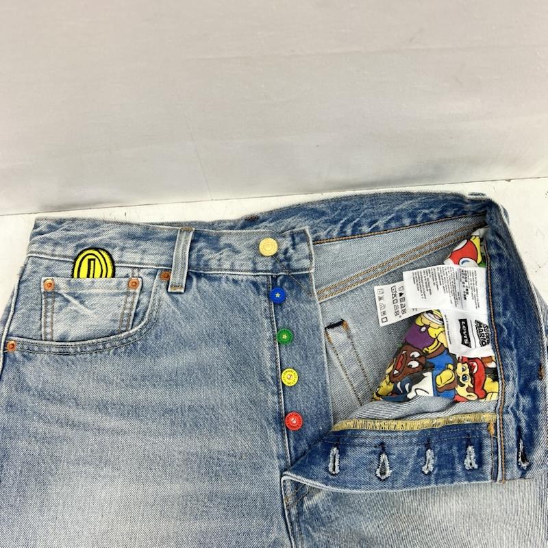 リーバイス Levi s パンツ ショートパンツ スーパーマリオ コラボ カットオフ デニム ショートパンツ 32インチ メンズ USED 古着 中古 50159759