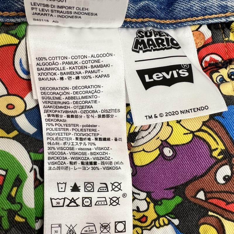 リーバイス Levi s パンツ ショートパンツ スーパーマリオ コラボ カットオフ デニム ショートパンツ 32インチ メンズ USED 古着 中古 50159759