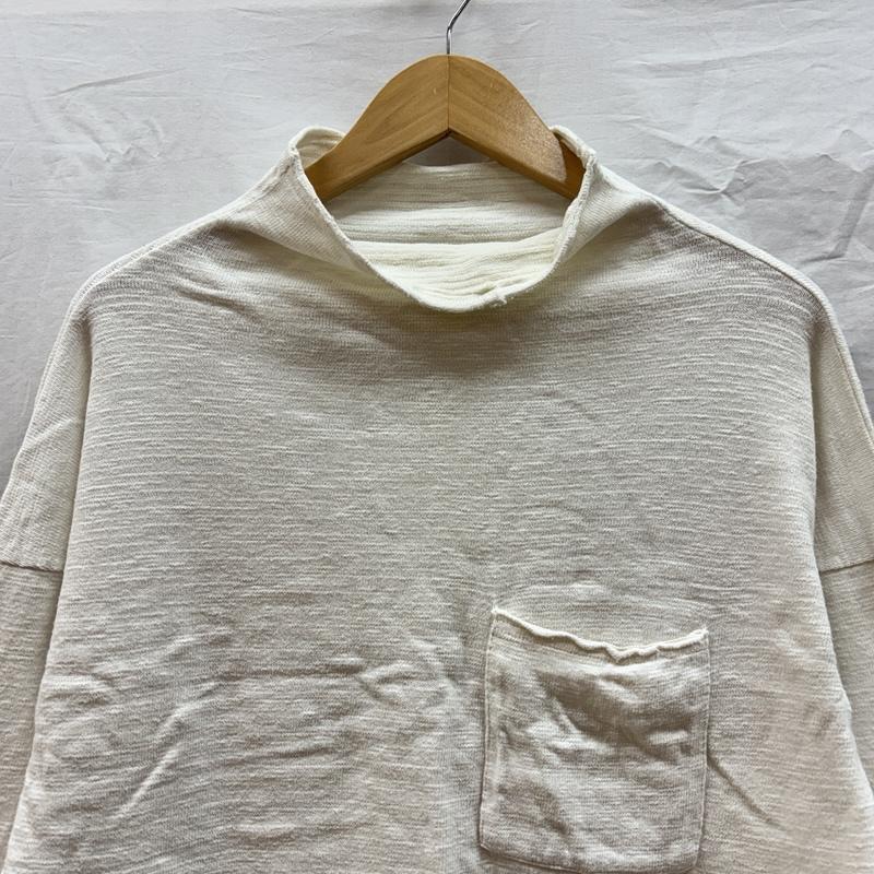 キャピタル KAPITAL Tシャツ 長袖 ハイネック コットン ロンT 長袖 ポケット Tシャツ 2 白 / ホワイト / white メンズ USED 古着 中古 50159790