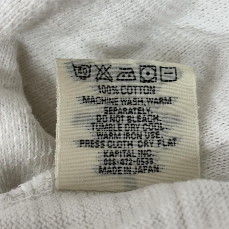 キャピタル KAPITAL Tシャツ 長袖 ハイネック コットン ロンT 長袖 ポケット Tシャツ 2 白 / ホワイト / white メンズ USED 古着 中古 50159790