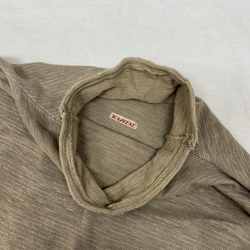 キャピタル KAPITAL Tシャツ 長袖 ハイネック コットン ロンT 長袖 ポケット Tシャツ 2 メンズ USED 古着 中古 50159794