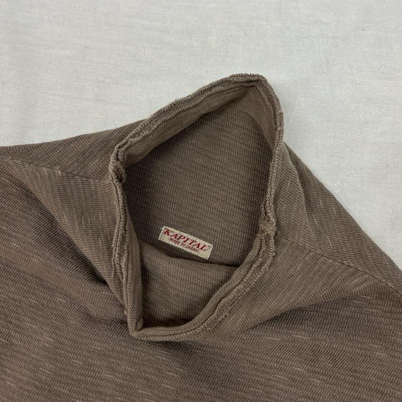 キャピタル KAPITAL Tシャツ 長袖 ハイネック コットン ロンT 長袖 ポケット Tシャツ 2 メンズ USED 古着 中古 50159797
