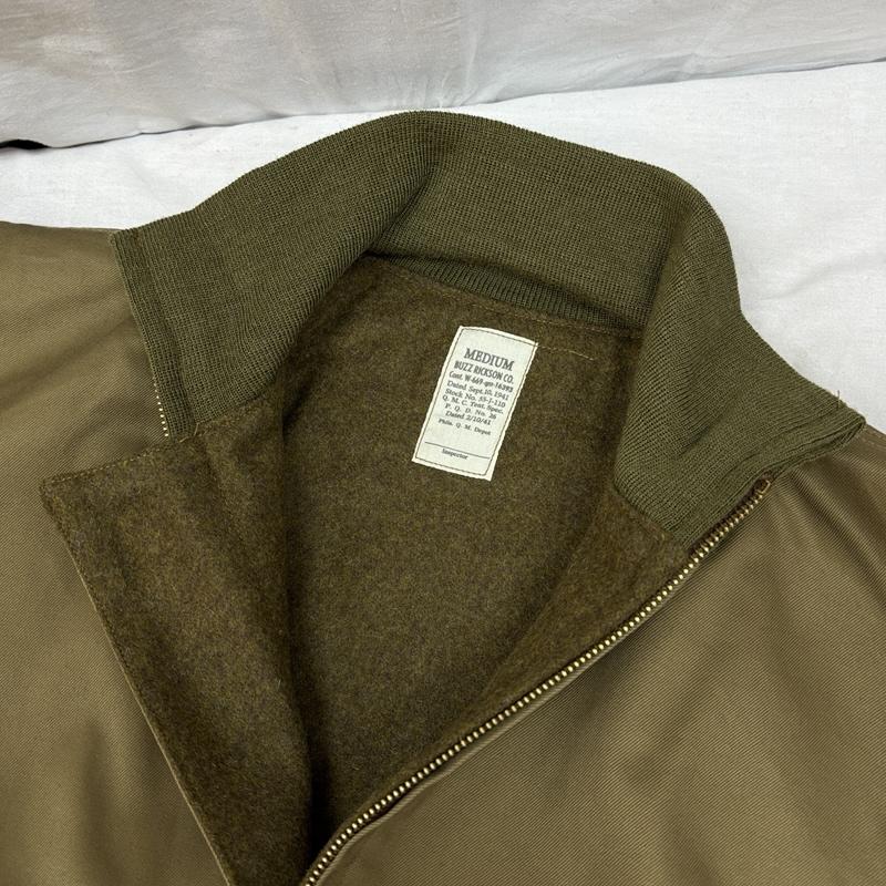 バズリクソンズ Buzz Rickson s ジャケット、上着 ジャンパー、ブルゾン BR14860 BR14944 Type TANK PATCH POCKET 前期型 パッチポケット プレーン タンカース ジャケット M メンズ USED 古着 中古 50159805
