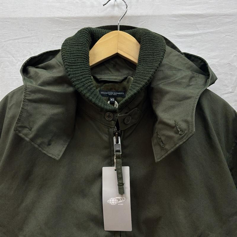 エンジニアードガーメンツ Engineered Garments ジャケット、上着 ジャンパー、ブルゾン Olive CP WeatherPoplin フライトデザイン ショールカラーリブ ジャケット チンスト XS メンズ USED 古着 中古 50159806