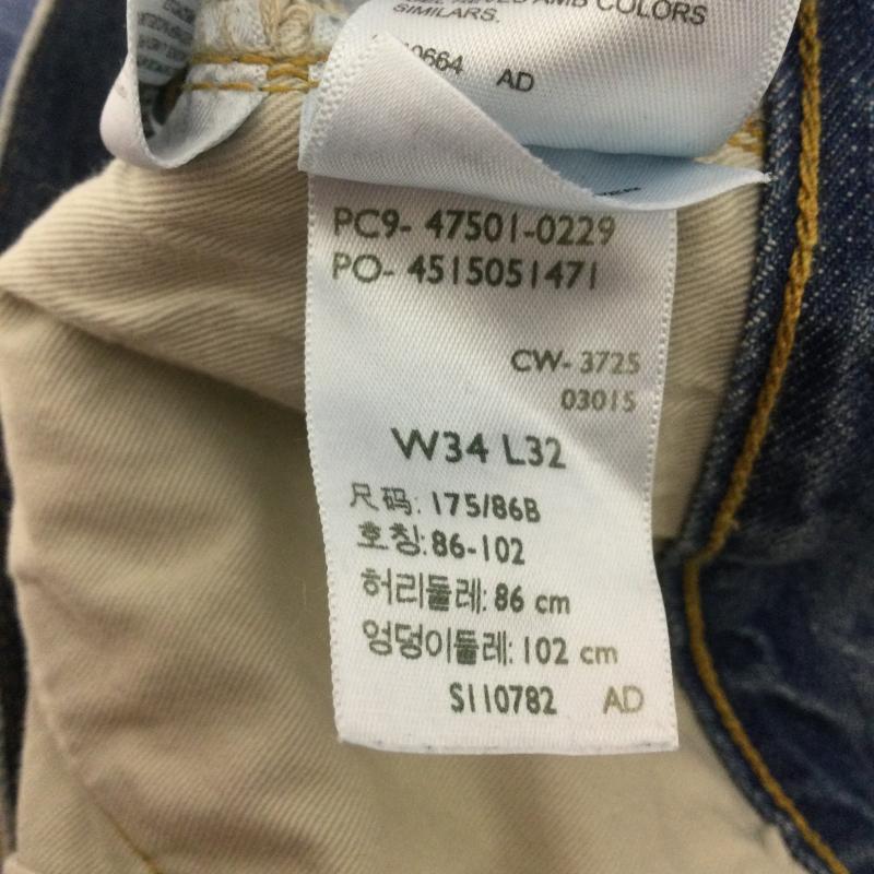 リーバイス・ビンテージ・クロージング LEVI S VINTAGE CLOTHING パンツ デニム、ジーンズ LEVI S VINTAGE CLOTHING 1947年復刻 501XX デニムパンツ BIGE 34インチ 無地 インディゴ / インディゴ / Indigo メンズ USED 古着 中古 50159813