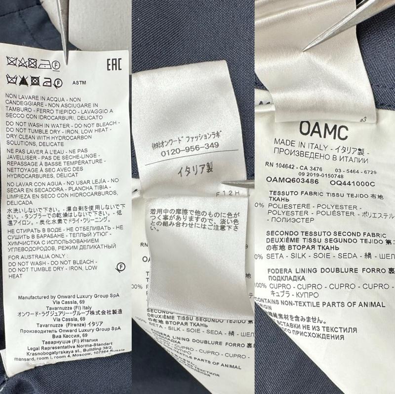 オーエーエムシー OAMC シャツ、ブラウス 長袖 20SS SYSTEM SHIRT システム シャツ OAMQ603486 M 紺 / ネイビー / navy メンズ USED 古着 中古 50159822