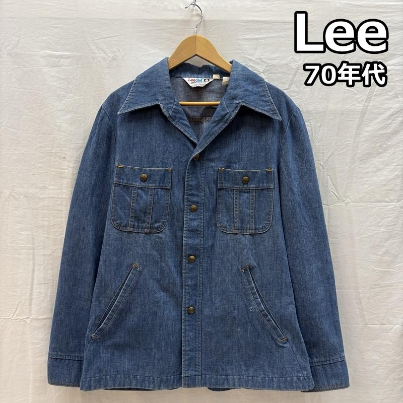 リー Lee ジャケット、上着 ジャンパー、ブルゾン 70年代 ビンテージ USA製 Lee Set ビッグカラー デニム ジャケット 70s VINTAGE M メンズ USED 古着 中古 50159842