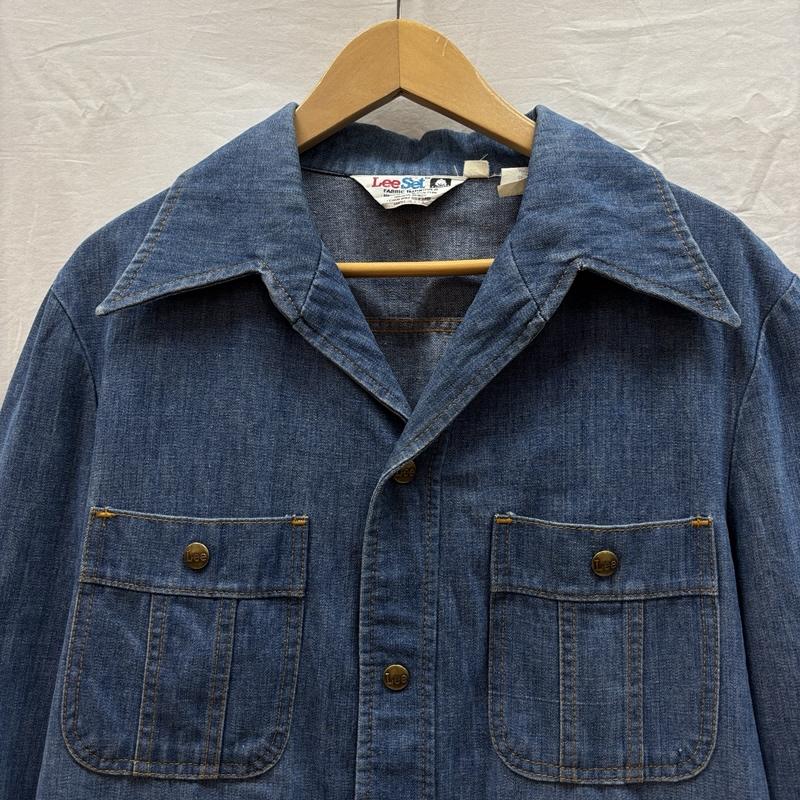 リー Lee ジャケット、上着 ジャンパー、ブルゾン 70年代 ビンテージ USA製 Lee Set ビッグカラー デニム ジャケット 70s VINTAGE M メンズ USED 古着 中古 50159842