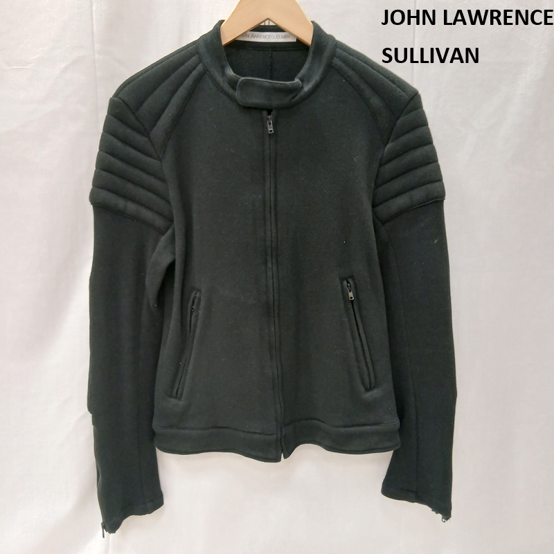 ジョンローレンスサリバン JOHN LAWRENCE SULLIVAN ジャケット、上着 ライダース コットン ライダース ジャケット 38 黒 / ブラック / black メンズ USED 古着 中古 50159850