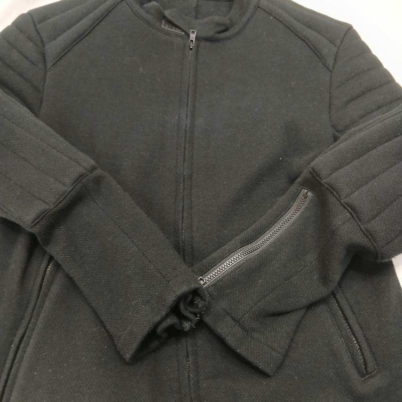 ジョンローレンスサリバン JOHN LAWRENCE SULLIVAN ジャケット、上着 ライダース コットン ライダース ジャケット 38 黒 / ブラック / black メンズ USED 古着 中古 50159850