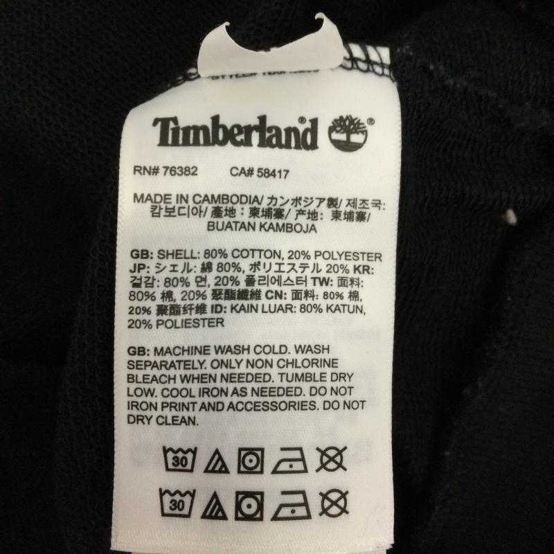 ティンバーランド Timberland トレーナー 長袖 timberland フロントロゴ スウェット　クルーネック XL ロゴ、文字 黒 / ブラック / black メンズ USED 古着 中古 50159852