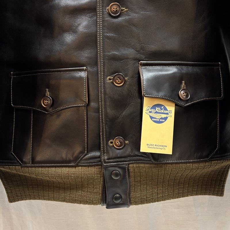 バズリクソンズ Buzz Rickson s ジャケット、上着 レザージャケット BR80649 A-1 A.C. ORDER No.31-800P ホースハイド レザー フライト ジャケット 36 メンズ USED 古着 中古 50159855