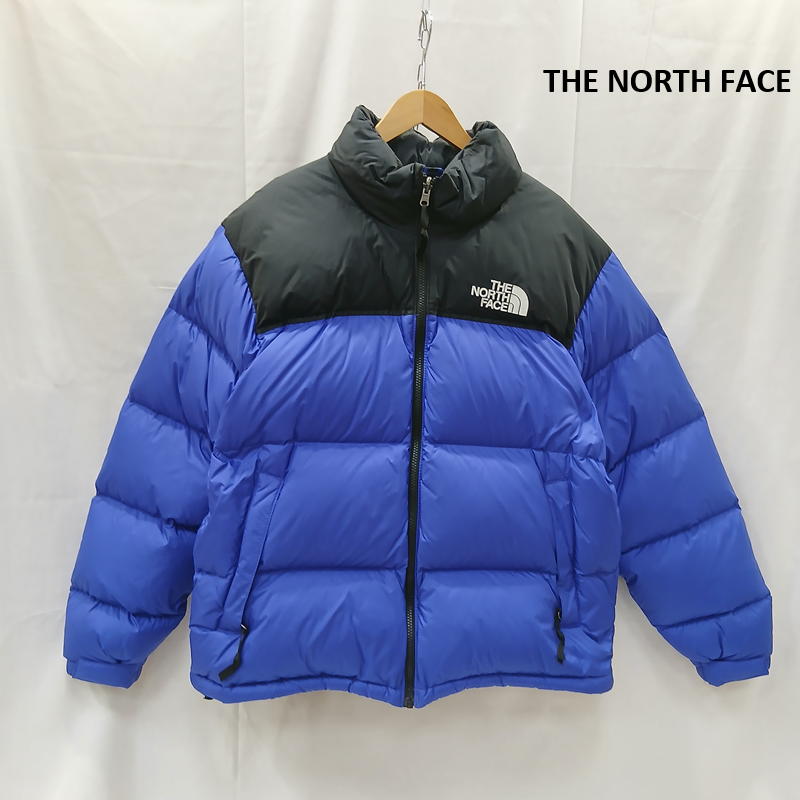 ザノースフェイス THE NORTH FACE ジャケット、上着 ダウンジャケット 1996 RETRO NUPTSE JACKET R TNF ヌプシ ダウン ジャケット NF0A3C8D L 黒 / ブラック / black X 青 / ブルー / blue メンズ USED 古着 中古 50159857