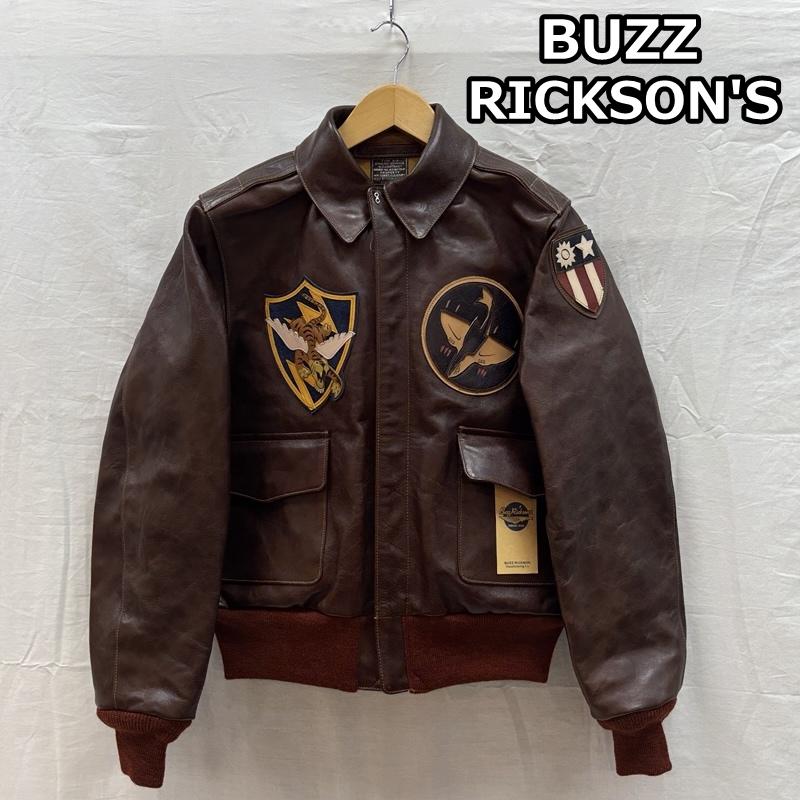 バズリクソンズ Buzz Rickson s ジャケット、上着 レザージャケット BR80367 BR80509 A-2 赤リブ ホースハイド レザー フライト ジャケット 36 メンズ USED 古着 中古 50159858