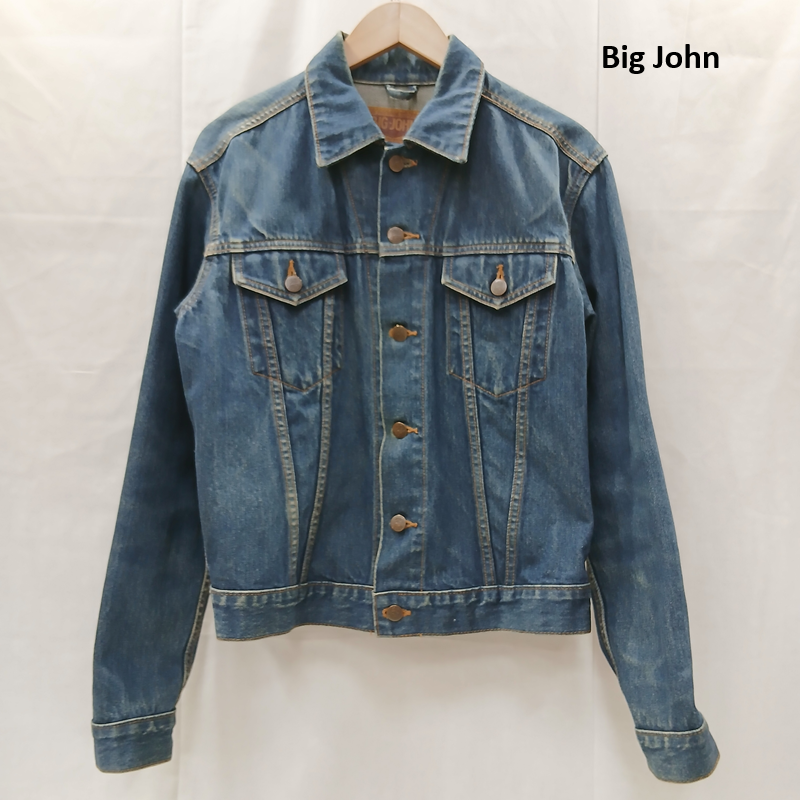 ビッグジョン Big John ジャケット、上着 ジャンパー、ブルゾン Ｇジャン デニム ジャケット OM6002 日本製 M インディゴ / インディゴ / Indigo メンズ USED 古着 中古 50159862