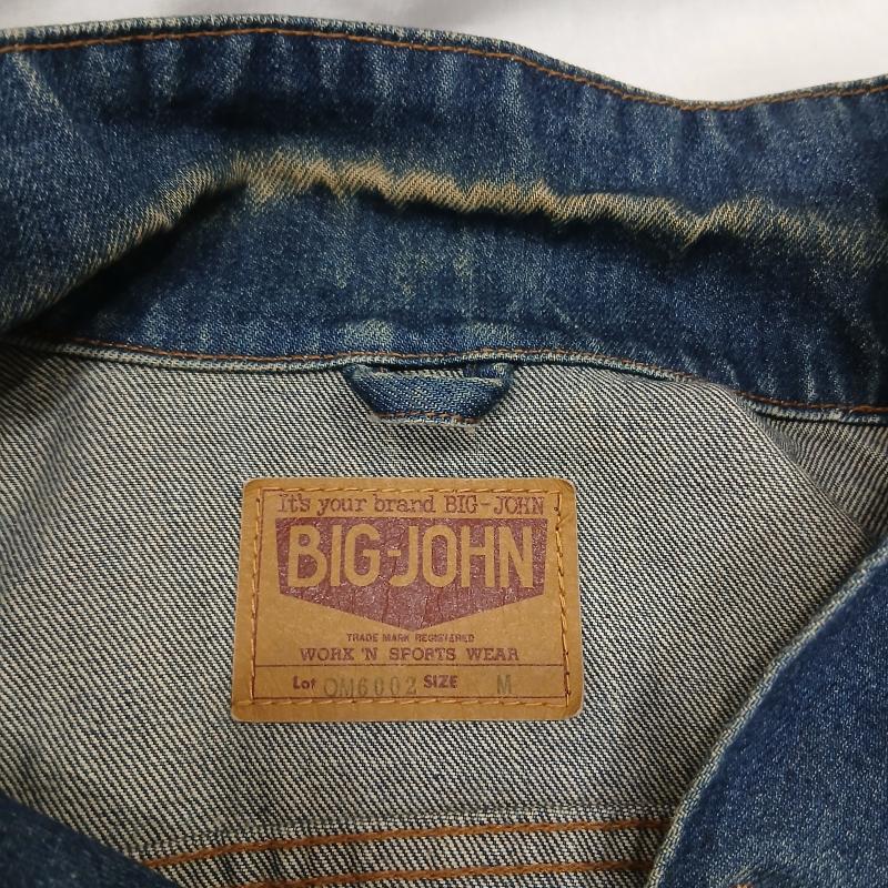 ビッグジョン Big John ジャケット、上着 ジャンパー、ブルゾン Ｇジャン デニム ジャケット OM6002 日本製 M インディゴ / インディゴ / Indigo メンズ USED 古着 中古 50159862