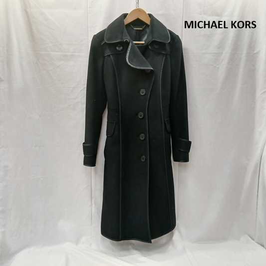 マイケルコース MICHAEL KORS コート コート一般 ダブル プレスト ウールコート 4 黒 / ブラック / black レディース USED 古着 中古 50159863