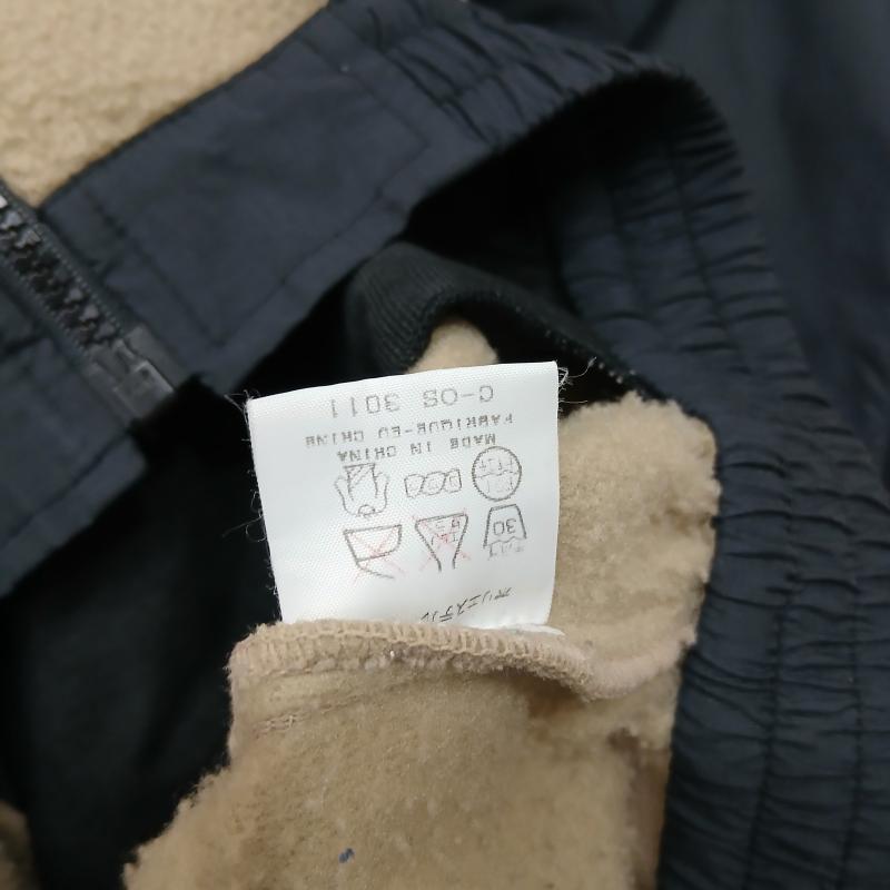デサント DESCENTE ジャケット、上着 ジャンパー、ブルゾン 90s DYERSBURG フリース ジャケット S 黒 / ブラック / black X ベージュ / ベージュ / beige メンズ USED 古着 中古 50159867