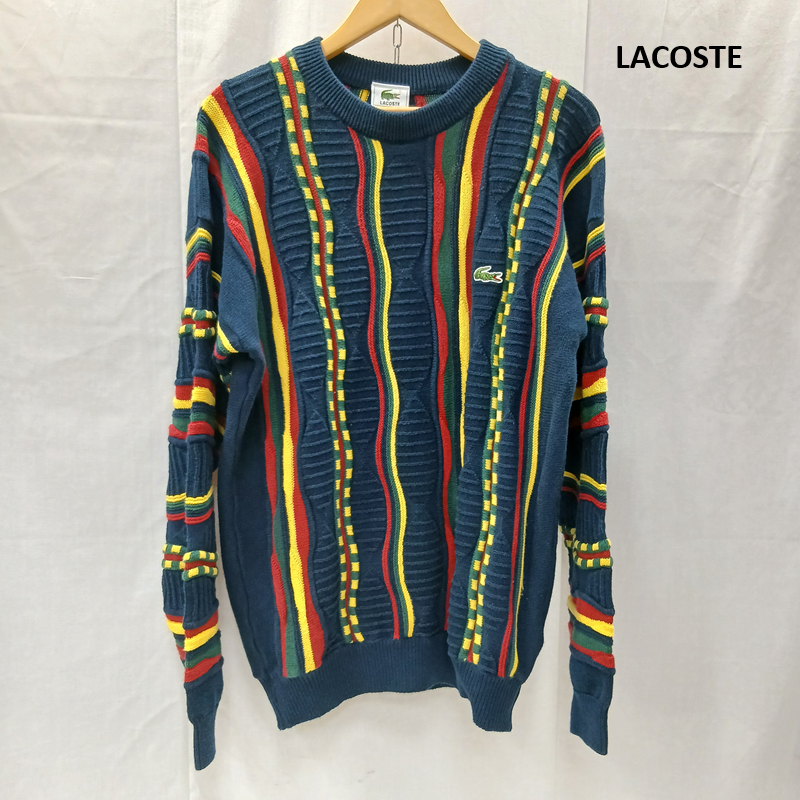 ラコステ LACOSTE ニット、セーター 長袖 3D ニット セーター 3 メンズ USED 古着 中古 50159869