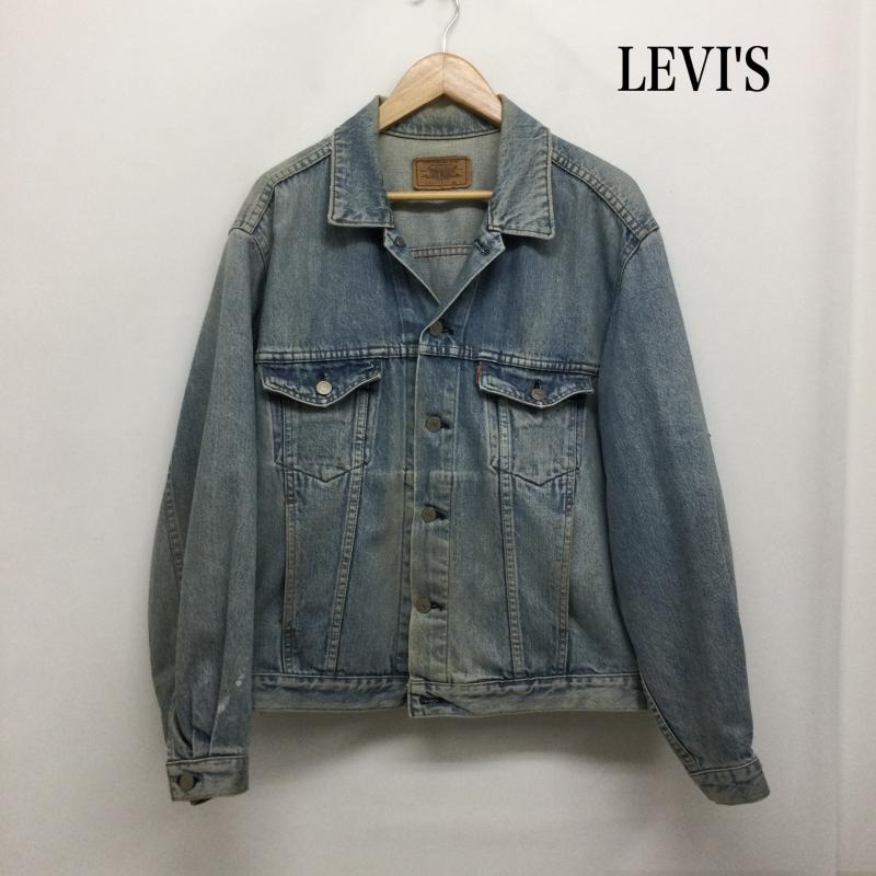 リーバイス Levi s ジャケット、上着 ジャンパー、ブルゾン Levi s リーバイス 70649-0217 70649-0221 デニム ジャケット Gジャン オレンジタブ L 無地 インディゴ / インディゴ / Indigo メンズ USED 古着 中古 50159873
