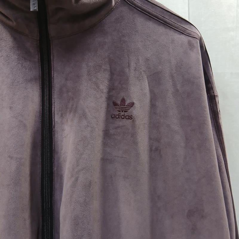 アディダス adidas ジャケット、上着 ジャンパー、ブルゾン ベロア トラック ジャケット シャドウマルーン HM1688 ロング丈 XL 紫 / パープル / purple レディース USED 古着 中古 50159874