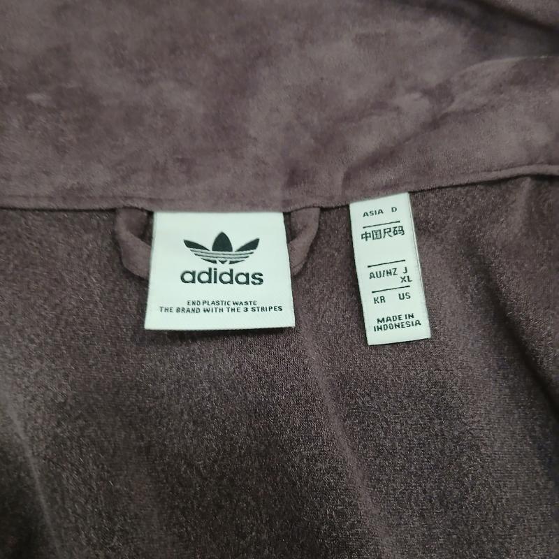 アディダス adidas ジャケット、上着 ジャンパー、ブルゾン ベロア トラック ジャケット シャドウマルーン HM1688 ロング丈 XL 紫 / パープル / purple レディース USED 古着 中古 50159874