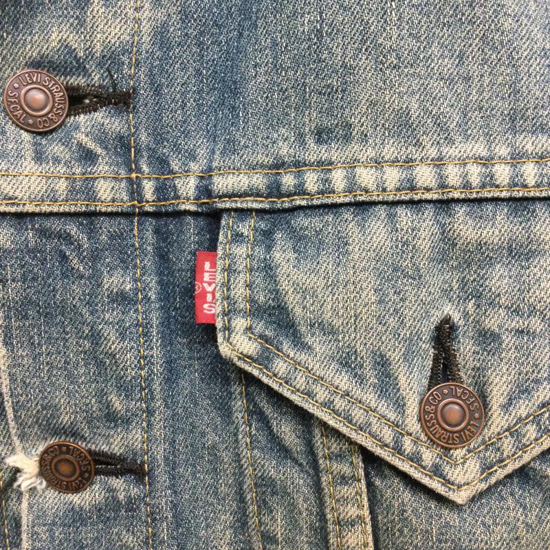 リーバイス Levi s ジャケット、上着 ジャンパー、ブルゾン Levi sリーバイス71557-0214トラッカー3rdサード日本製ビッグEデニムジャケット BigE均等V 40 無地 インディゴ / インディゴ / Indigo メンズ USED 古着 中古 50159877